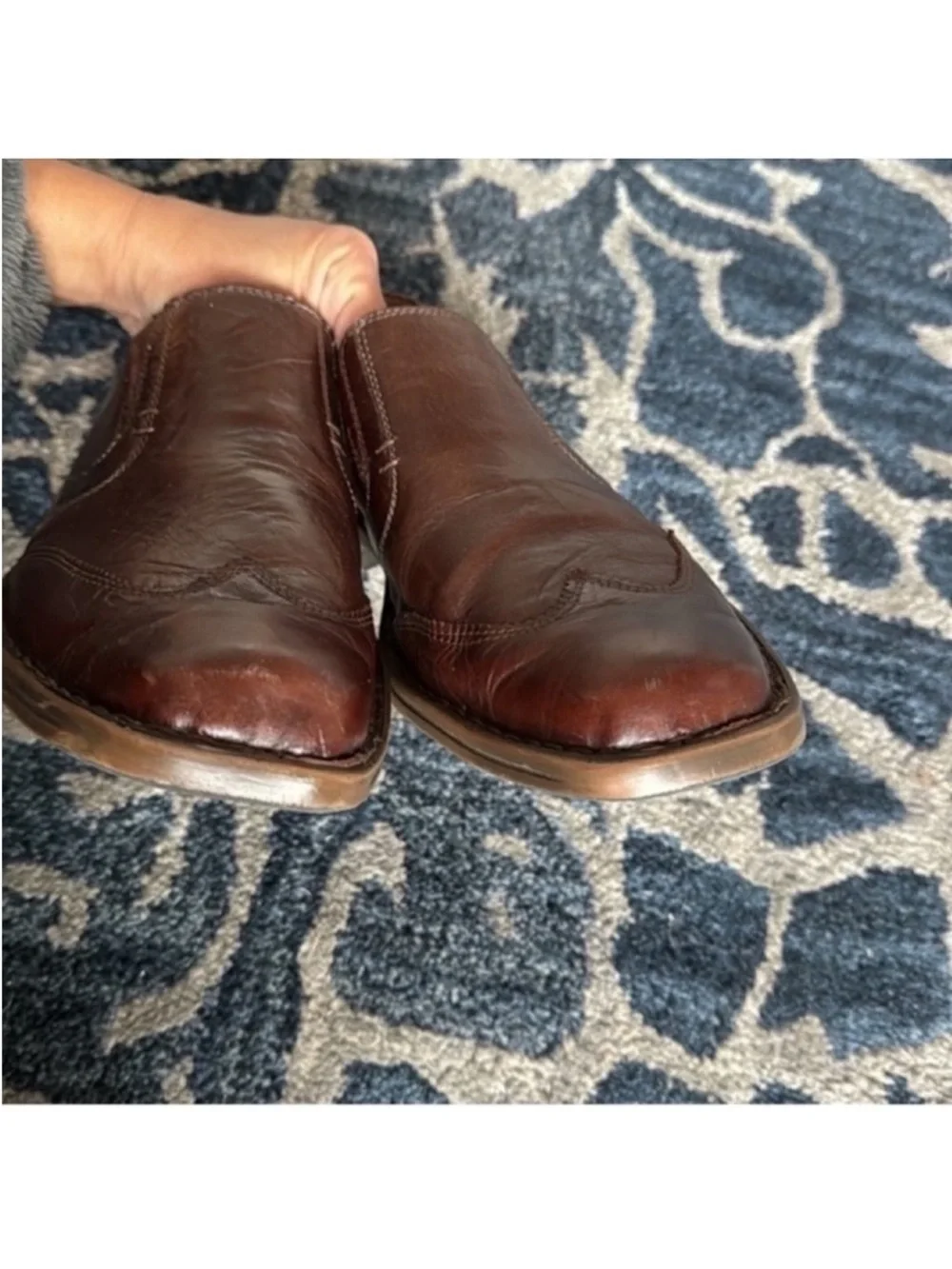 Josef Seibel Men’s Douglas Leather Slip on Loafers/Shoes Size 11 EU 44 Brown